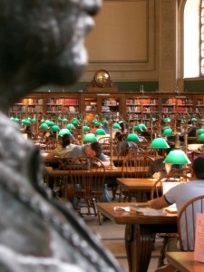 Reading room at Boston Public Library. To illustrate case studies.
